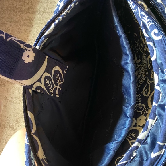 Vera Bradley Laptop backpack. Twirly birds navy - Picture 6 of 9